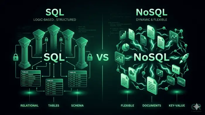 ما الفرق بين SQL و NoSQL ومتى تختار كل منهما؟