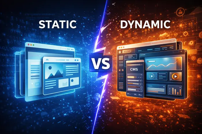 ما الفرق بين الموقع الستاتيكي والديناميكي وكيف يصنعه PHP ؟